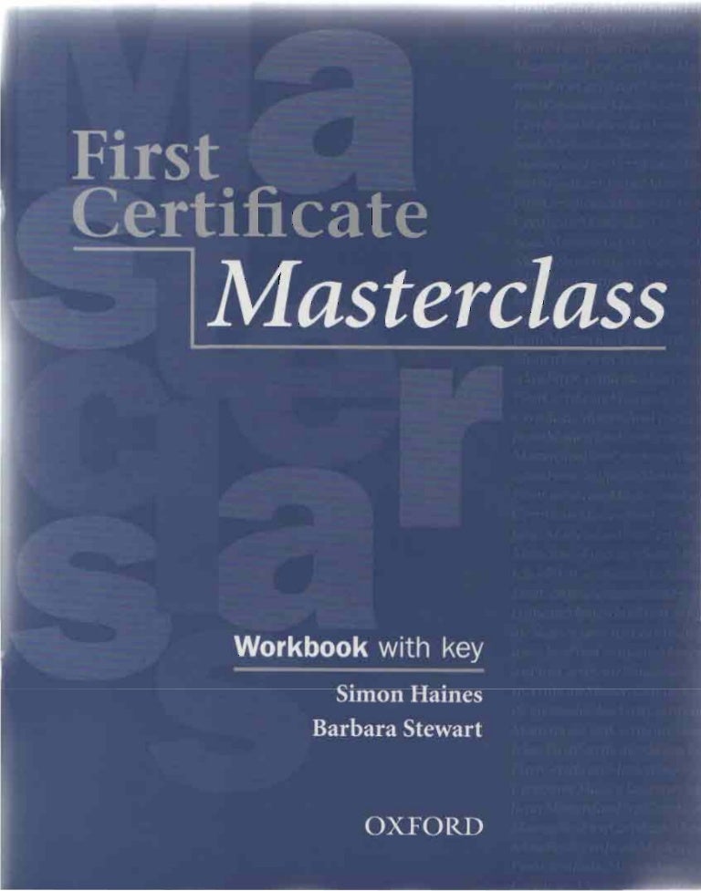 First Certificate Masterclass Pdf